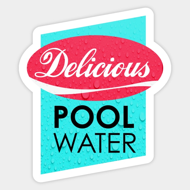 Delicious Pool Water Sticker by Durvin